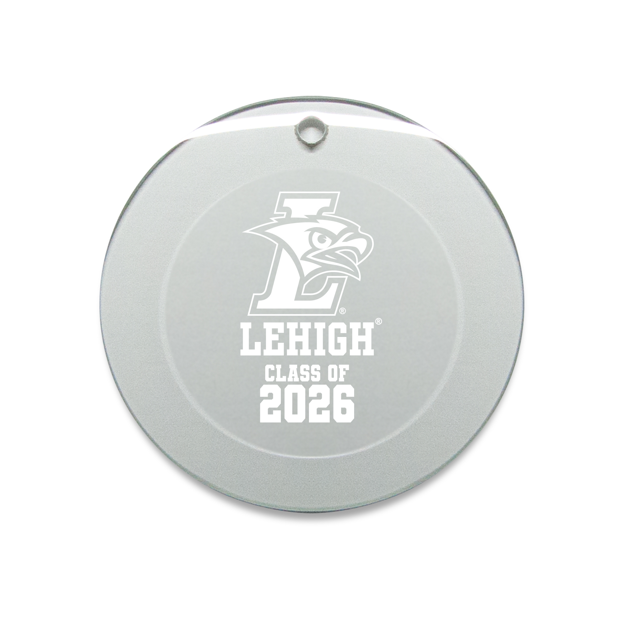 Jardine Lehigh Mountain Hawks 3.25" Class of 2026 Round Glass Ornament