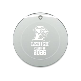 Jardine Lehigh Mountain Hawks 3.25" Class of 2026 Round Glass Ornament