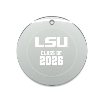 Jardine LSU Tigers 3.25" Class of 2026 Round Glass Ornament