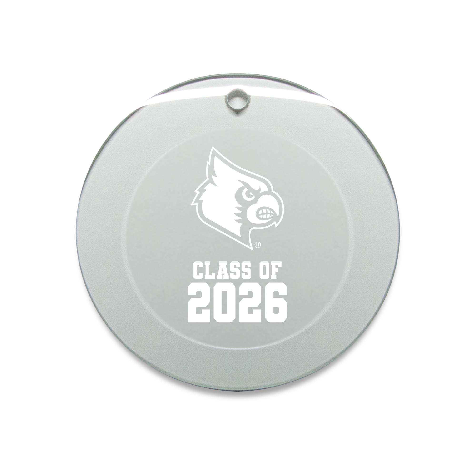 Jardine Louisville Cardinals 3.25" Class of 2026 Round Glass Ornament