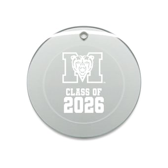 Jardine Mercer Bears 3.25" Class of 2026 Round Glass Ornament