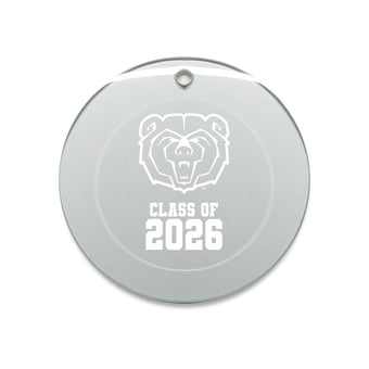 Jardine Missouri State University Bears 3.25" Class of 2026 Round Glass Ornament