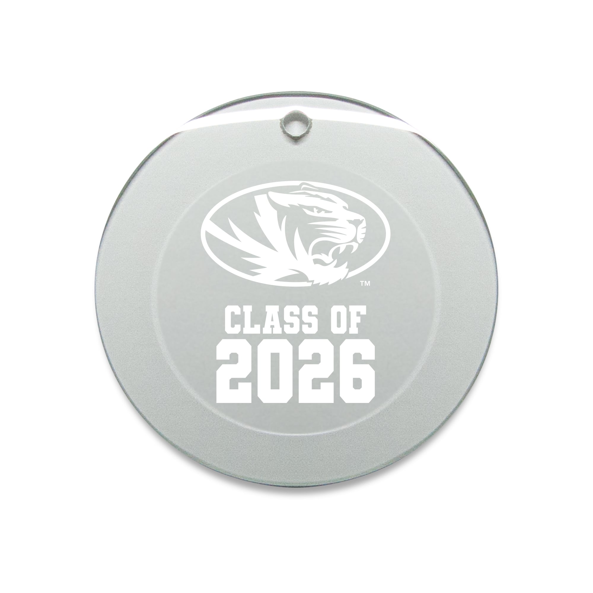 Jardine Missouri Tigers 3.25" Class of 2026 Round Glass Ornament