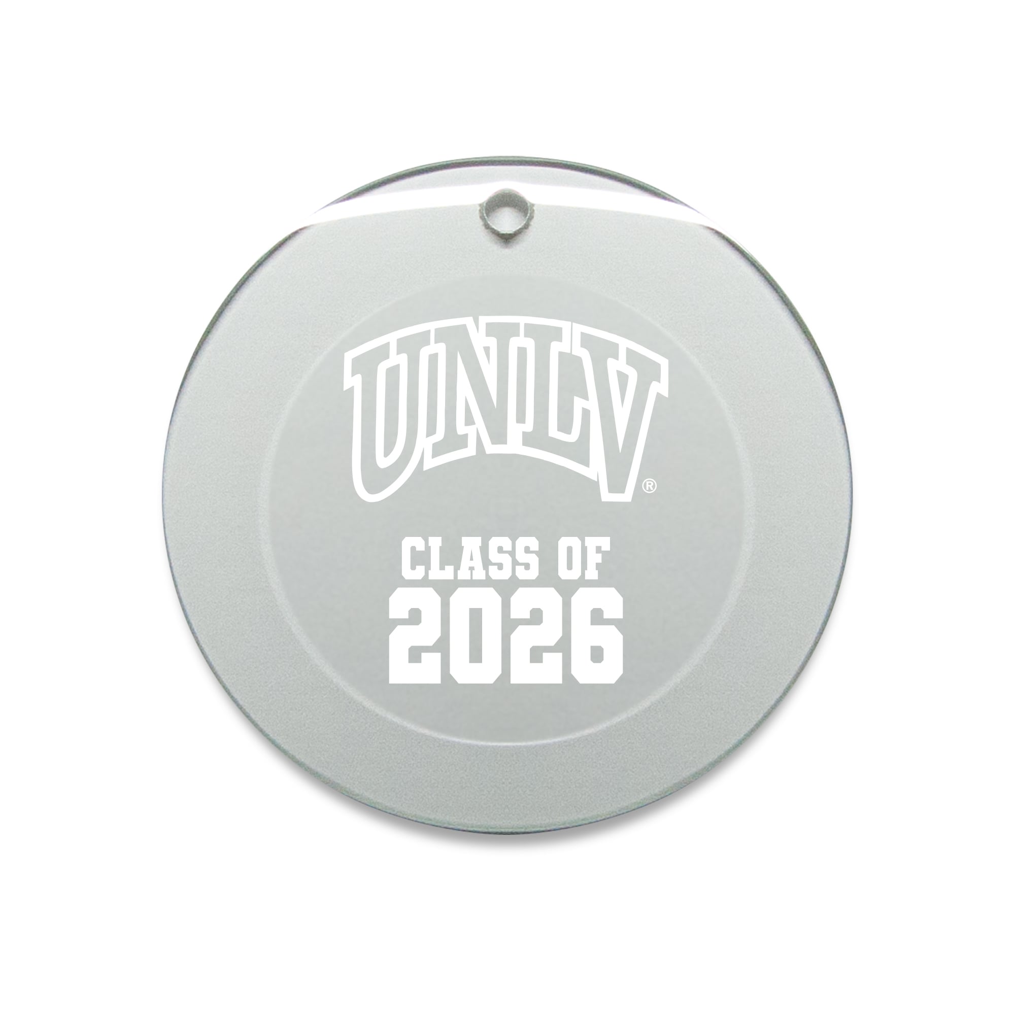 Jardine UNLV Rebels 3.25" Class of 2026 Round Glass Ornament