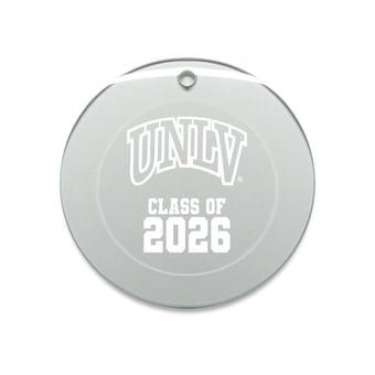 Jardine UNLV Rebels 3.25" Class of 2026 Round Glass Ornament