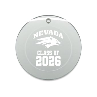Jardine Nevada Wolf Pack 3.25" Class of 2026 Round Glass Ornament