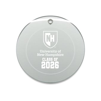 Jardine New Hampshire Wildcats 3.25" Class of 2026 Round Glass Ornament