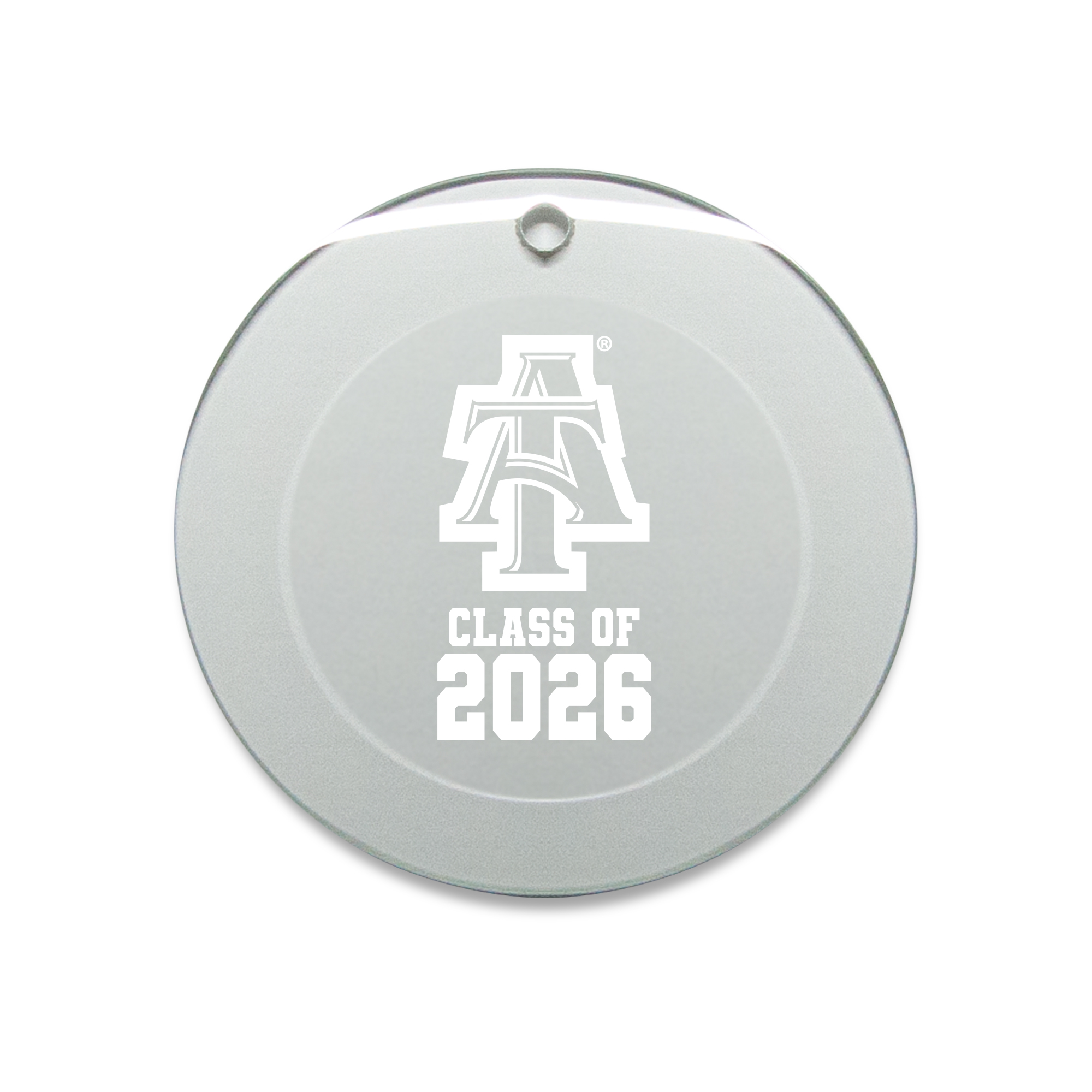 Jardine North Carolina A&T Aggies 3.25" Class of 2026 Round Glass Ornament