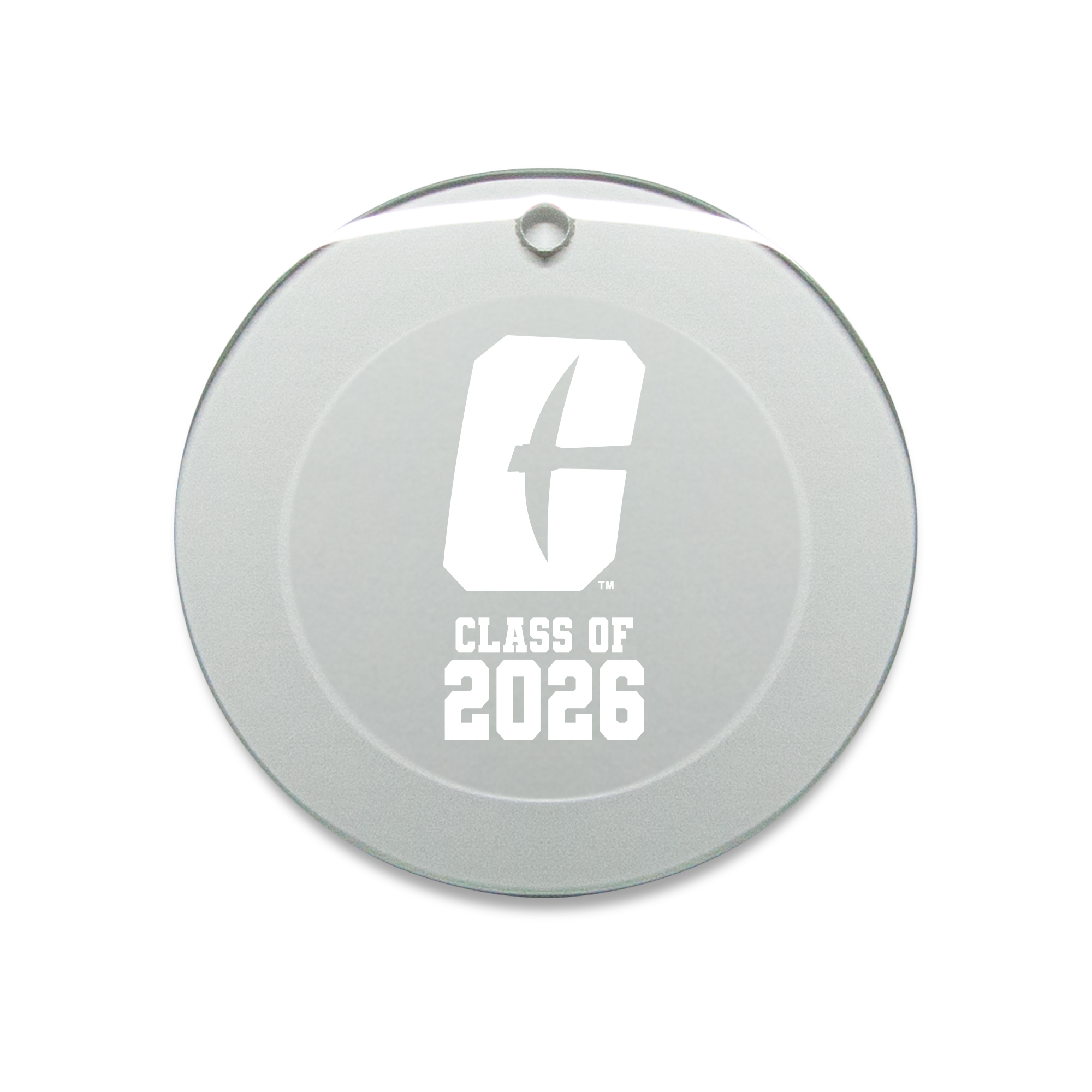 Jardine Charlotte 49ers 3.25" Class of 2026 Round Glass Ornament
