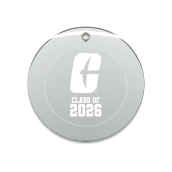 Jardine Charlotte 49ers 3.25" Class of 2026 Round Glass Ornament