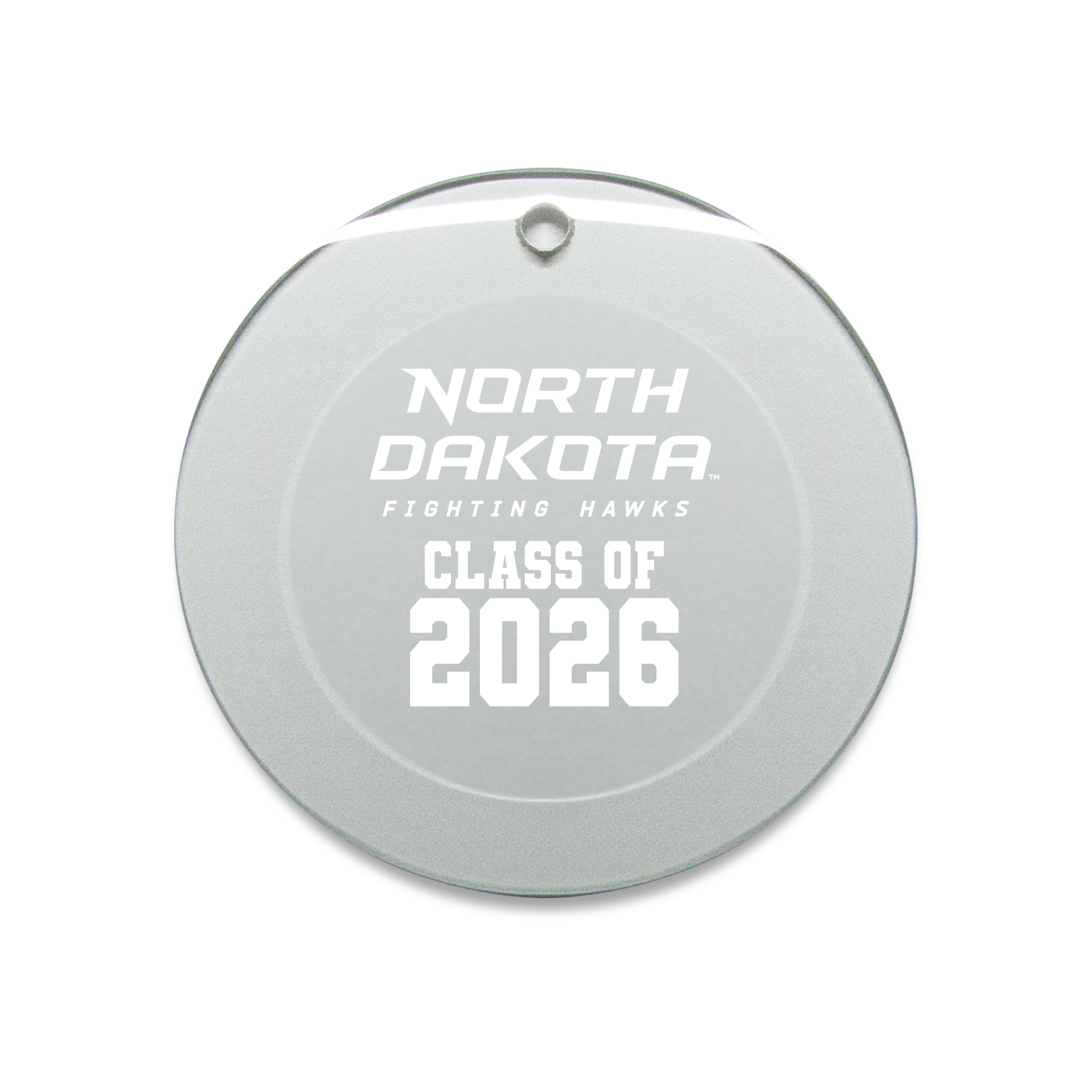 Jardine North Dakota 3.25" Class of 2026 Round Glass Ornament