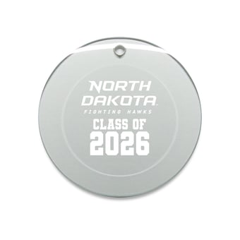 Jardine North Dakota 3.25" Class of 2026 Round Glass Ornament