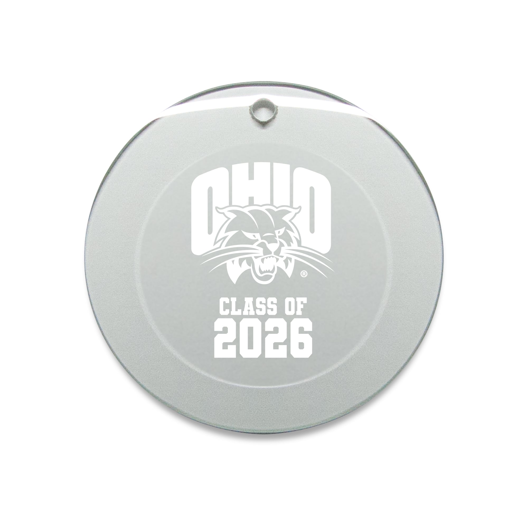 Jardine Ohio Bobcats 3.25" Class of 2026 Round Glass Ornament