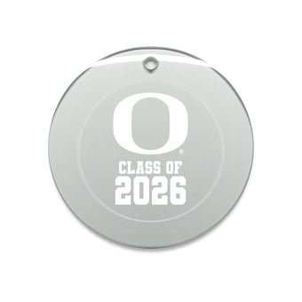 Jardine Oregon Ducks 3.25" Class of 2026 Round Glass Ornament
