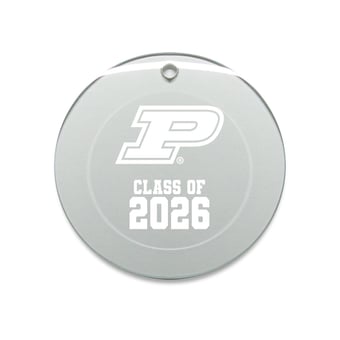 Jardine Purdue Boilermakers 3.25" Class of 2026 Round Glass Ornament