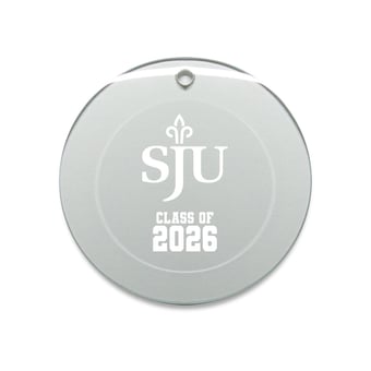 Jardine Saint Joseph's Hawks 3.25" Class of 2026 Round Glass Ornament
