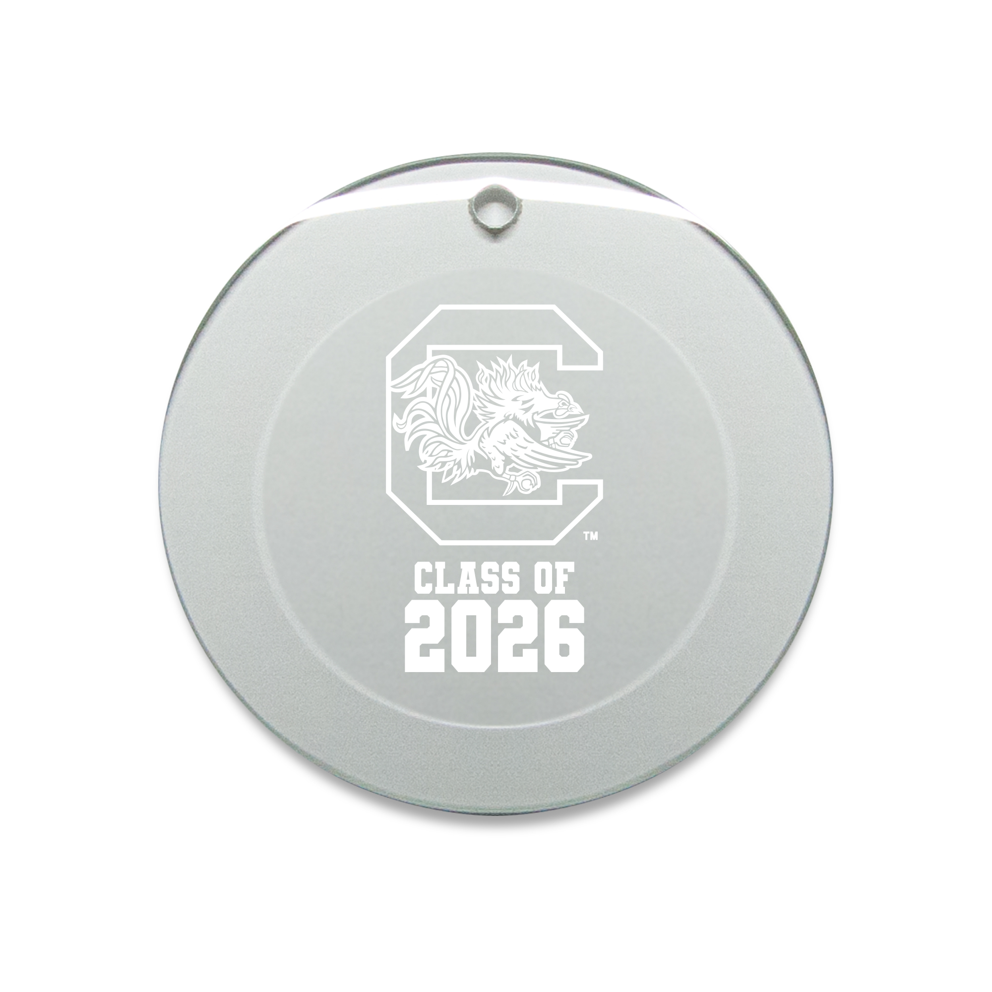 Jardine South Carolina Gamecocks 3.25" Class of 2026 Round Glass Ornament