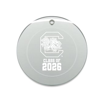 Jardine South Carolina Gamecocks 3.25" Class of 2026 Round Glass Ornament
