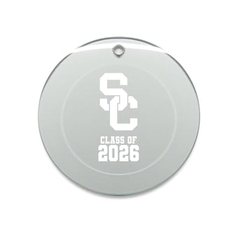 Jardine USC Trojans 3.25" Class of 2026 Round Glass Ornament