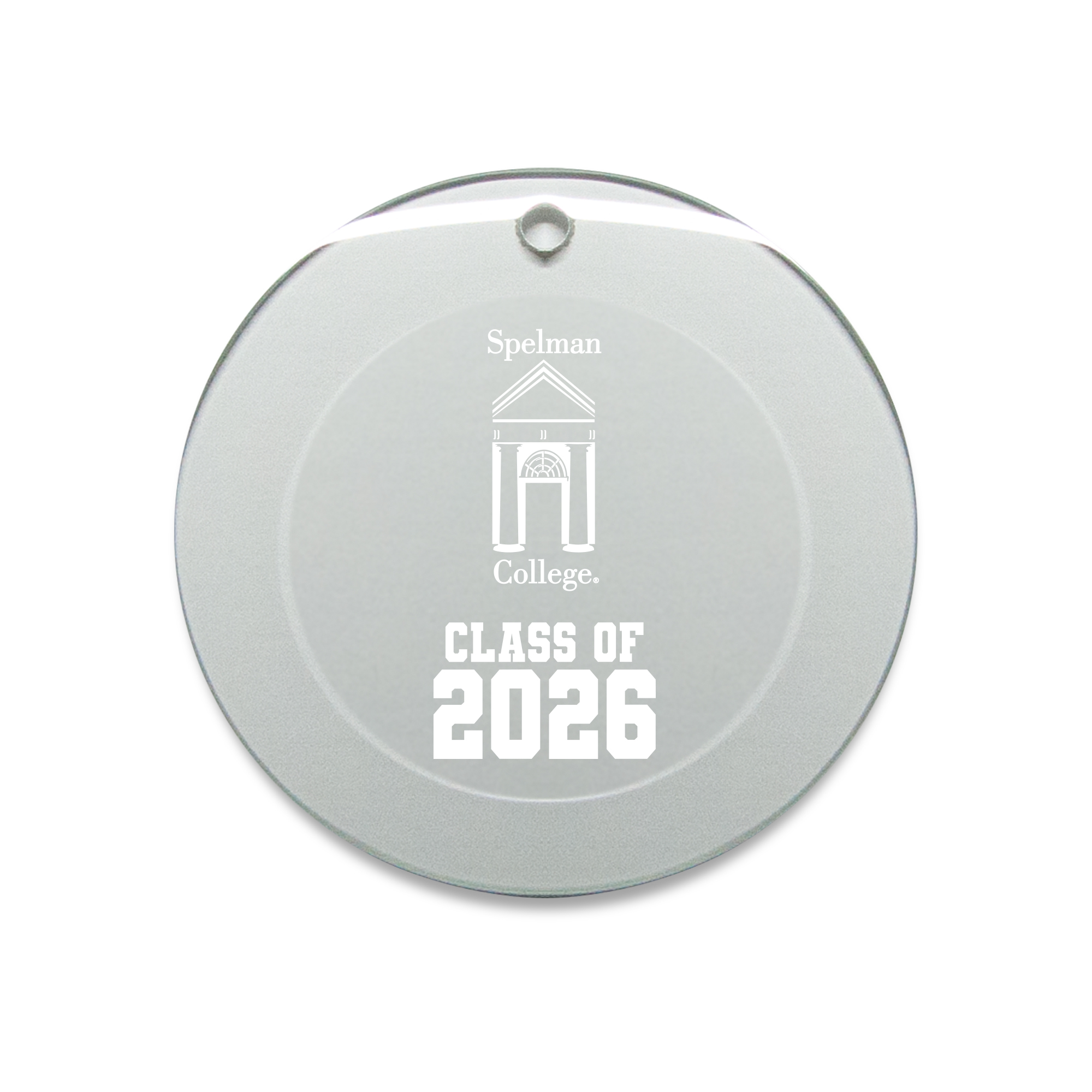 Jardine Spelman College Jaguars 3.25" Class of 2026 Round Glass Ornament