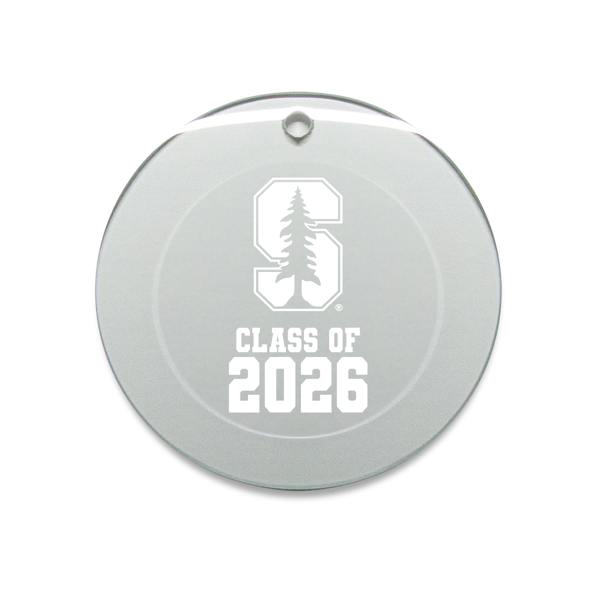 Jardine Stanford Cardinal 3.25" Class of 2026 Round Glass Ornament