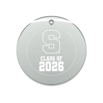 Jardine Syracuse Orange 3.25" Class of 2026 Round Glass Ornament