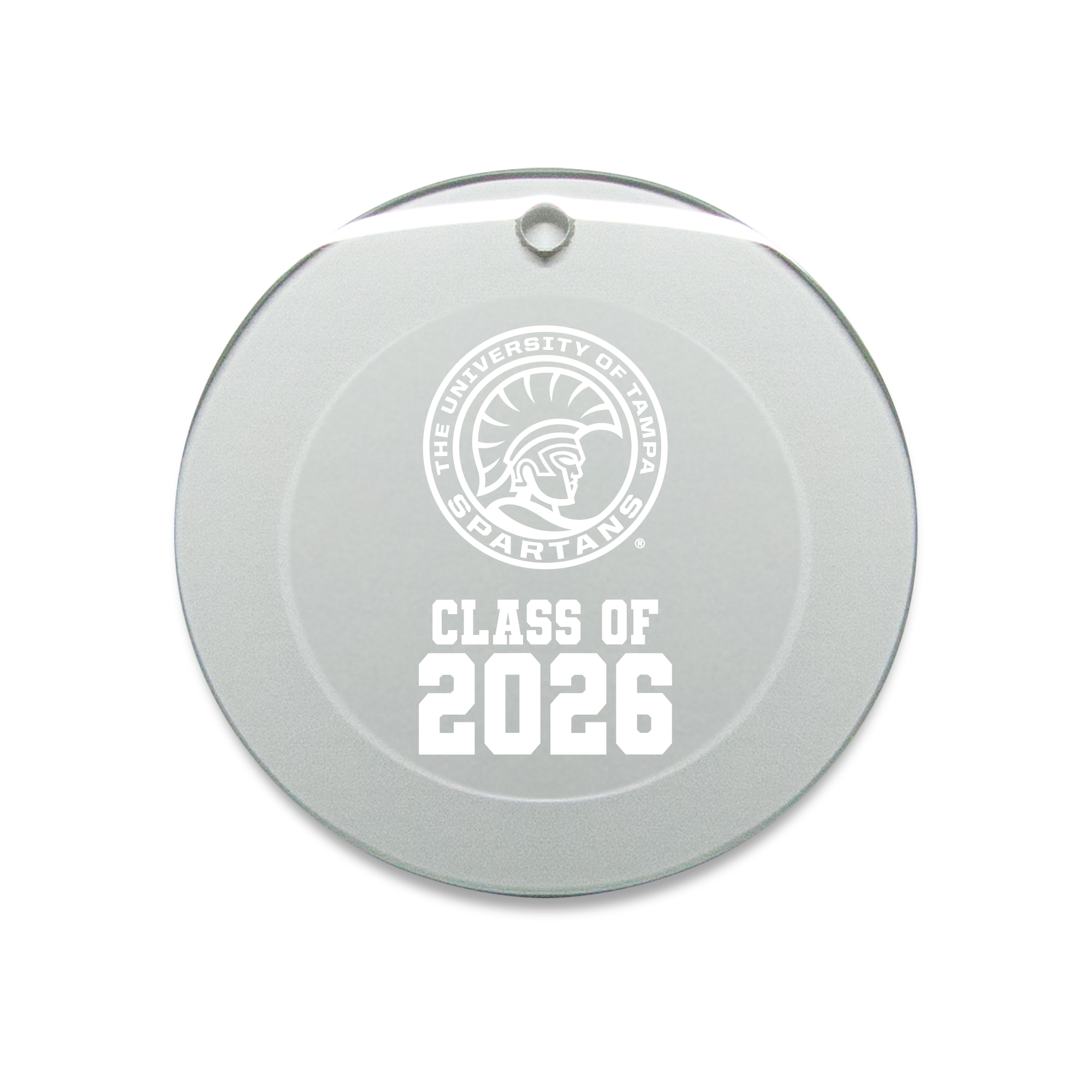 Jardine Tampa Spartans 3.25" Class of 2026 Round Glass Ornament