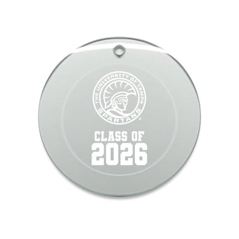Jardine Tampa Spartans 3.25" Class of 2026 Round Glass Ornament