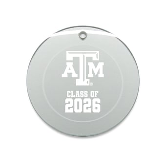 Jardine Texas A&M Aggies 3.25" Class of 2026 Round Glass Ornament