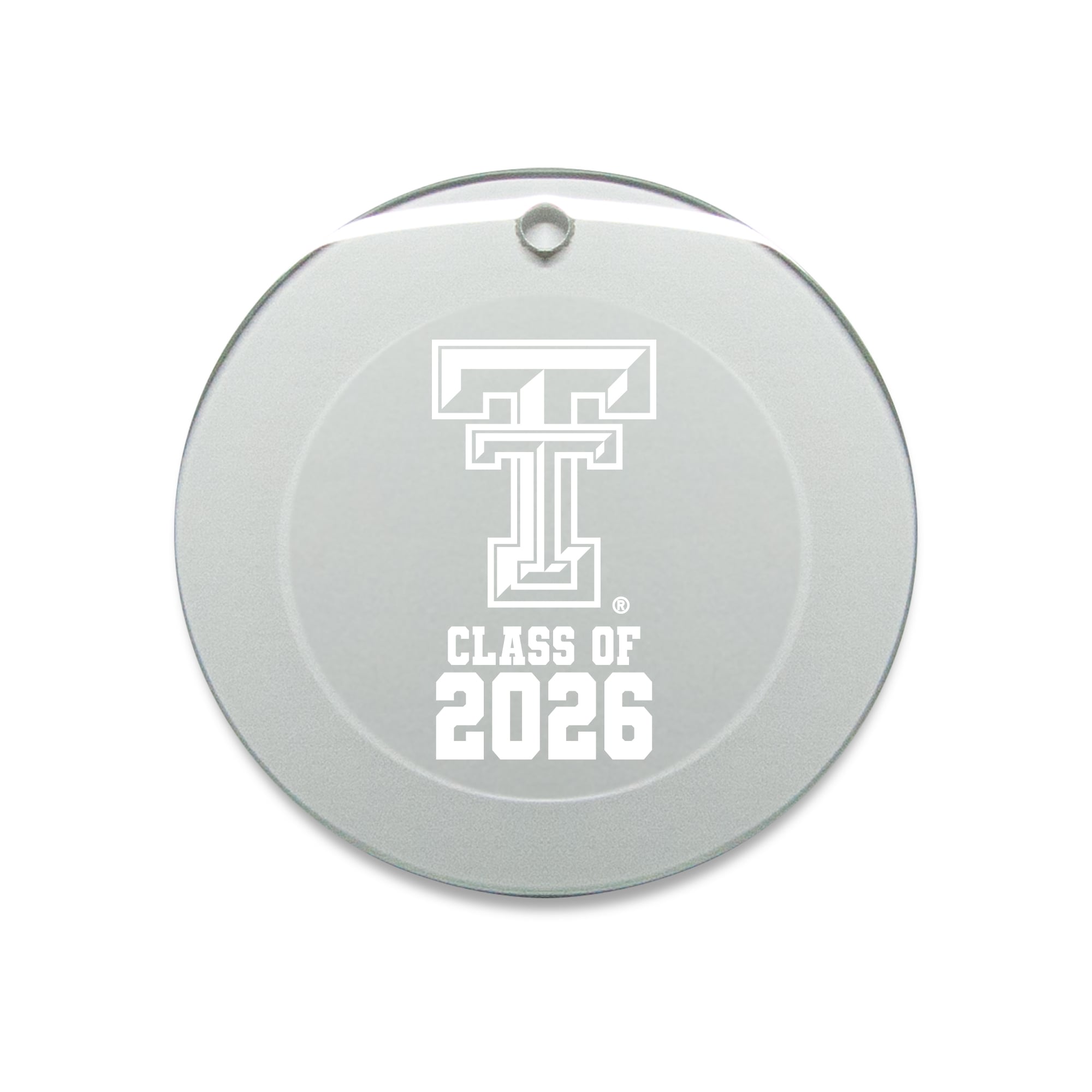 Jardine Texas Tech Red Raiders 3.25" Class of 2026 Round Glass Ornament