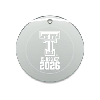 Jardine Texas Tech Red Raiders 3.25" Class of 2026 Round Glass Ornament