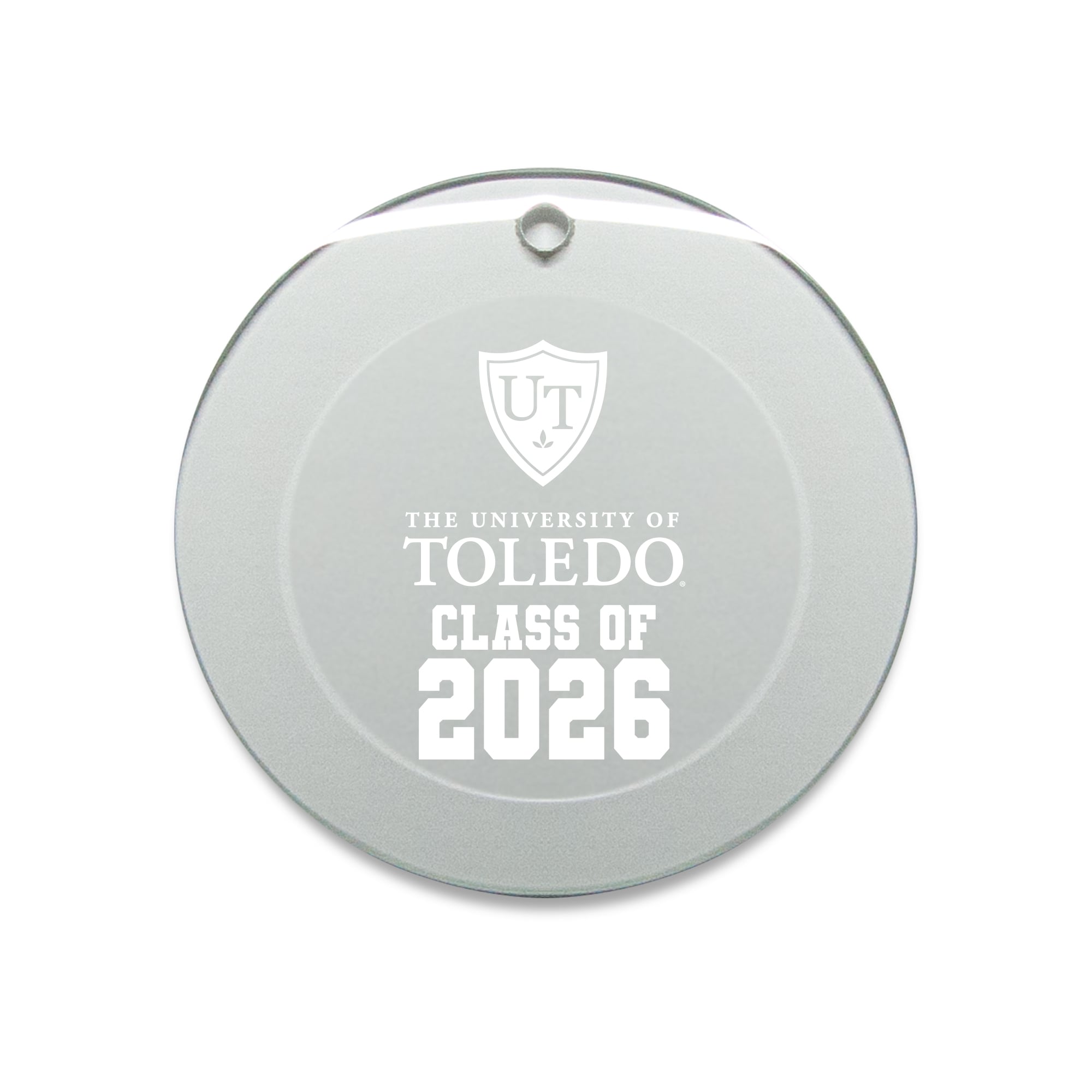 Jardine Toledo Rockets 3.25" Class of 2026 Round Glass Ornament