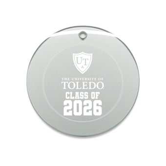 Jardine Toledo Rockets 3.25" Class of 2026 Round Glass Ornament