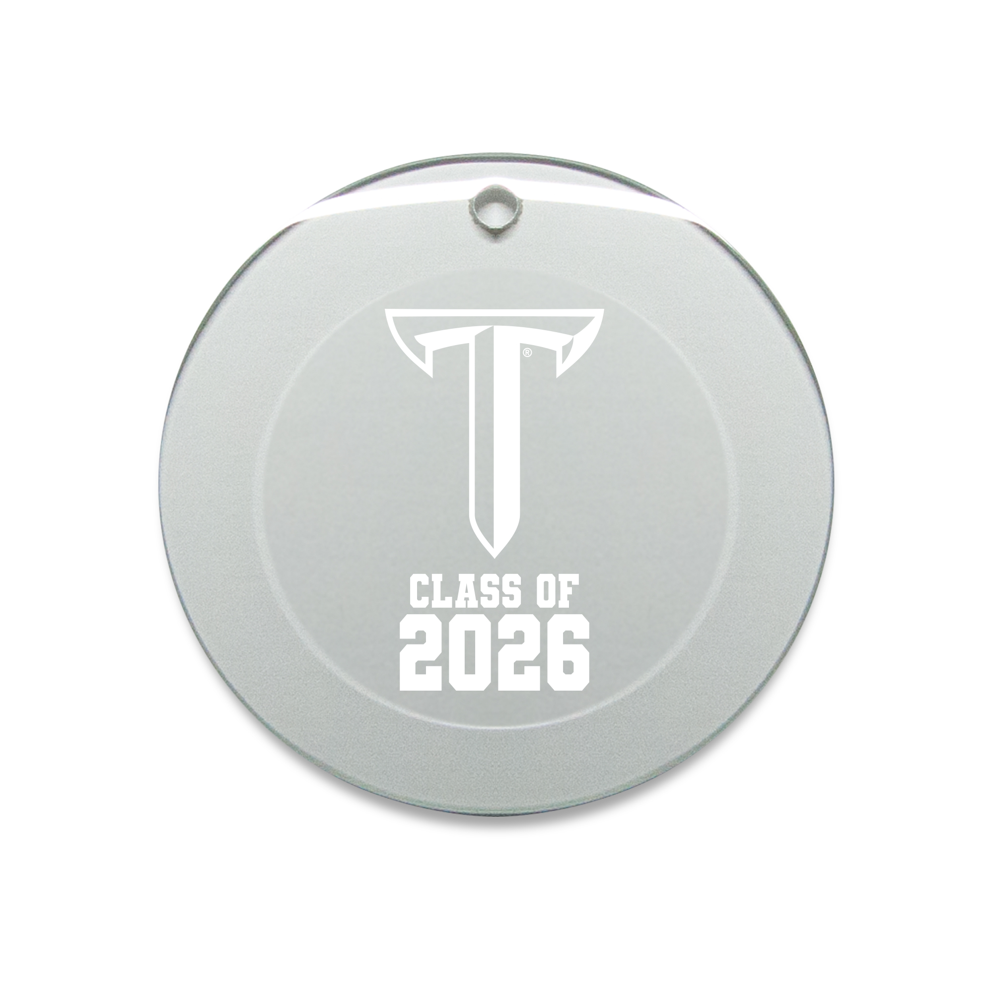 Jardine Troy University Trojans 3.25" Class of 2026 Round Glass Ornament