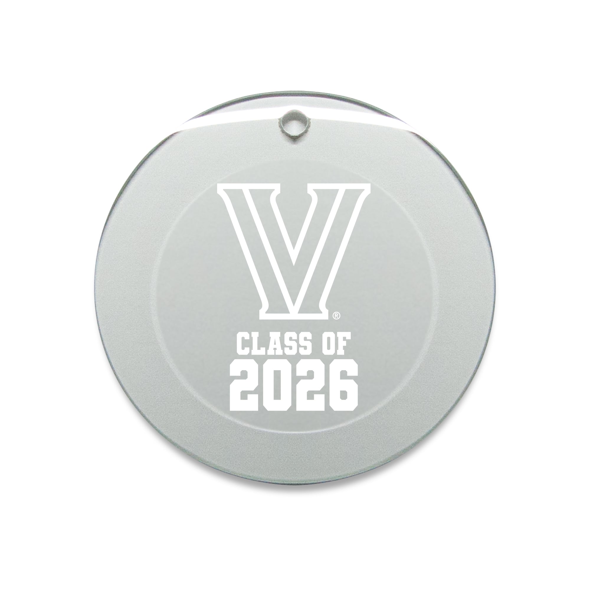 Jardine Villanova Wildcats 3.25" Class of 2026 Round Glass Ornament