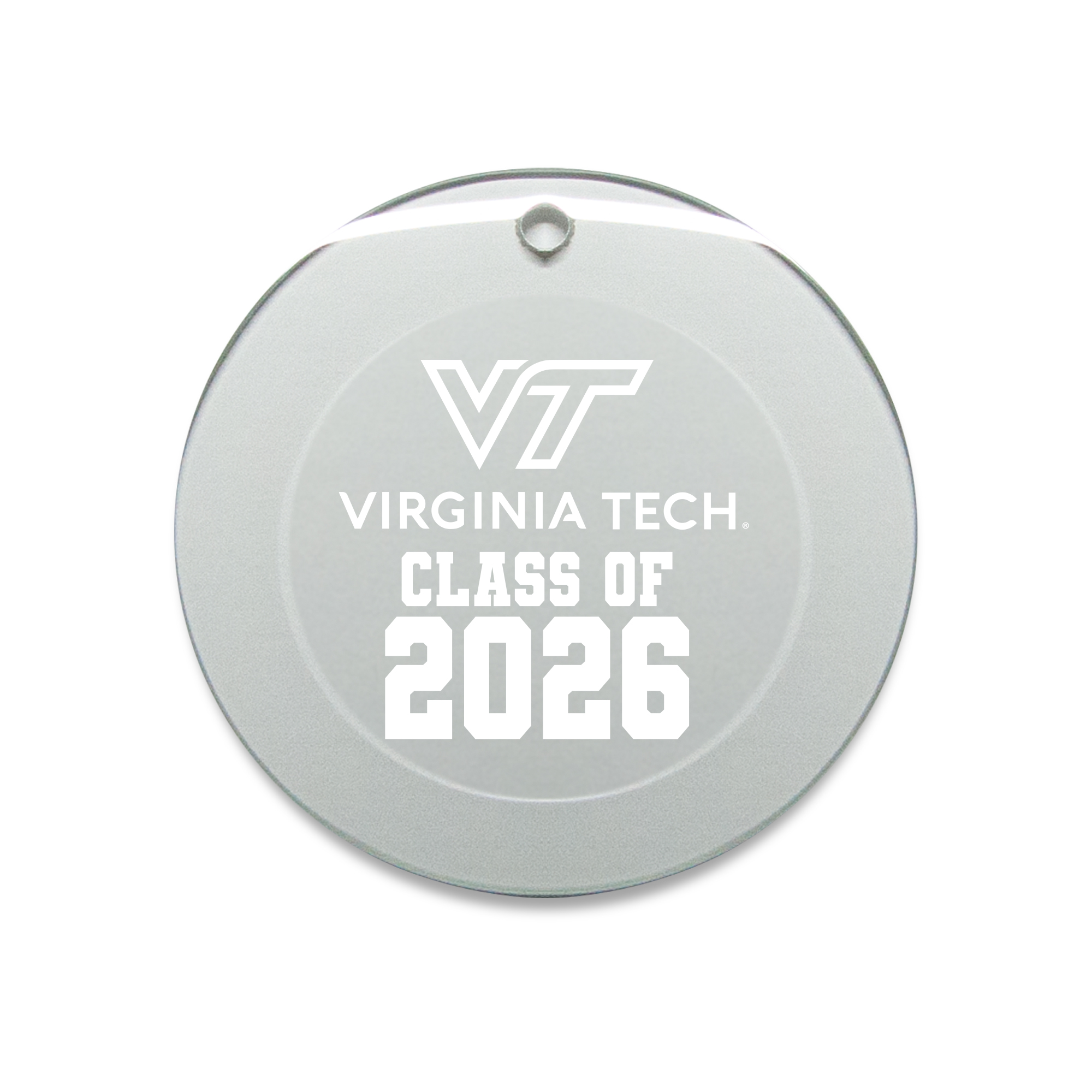 Jardine Virginia Tech Hokies 3.25" Class of 2026 Round Glass Ornament