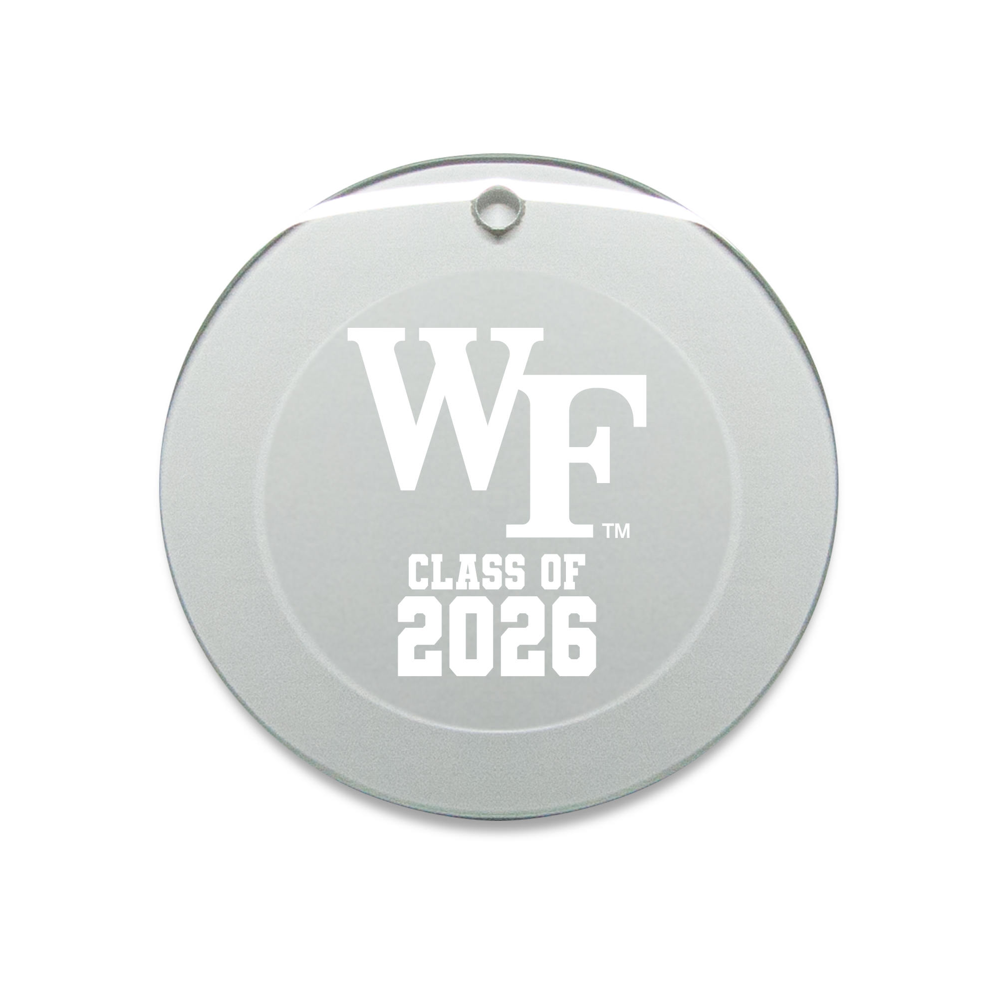 Jardine Wake Forest Demon Deacons 3.25" Class of 2026 Round Glass Ornament