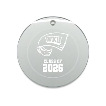 Jardine Western Kentucky Hilltoppers 3.25" Class of 2026 Round Glass Ornament