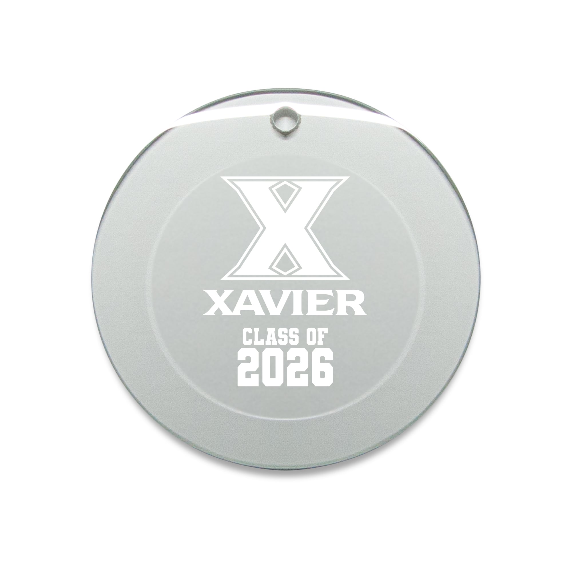 Jardine Xavier Musketeers 3.25" Class of 2026 Round Glass Ornament