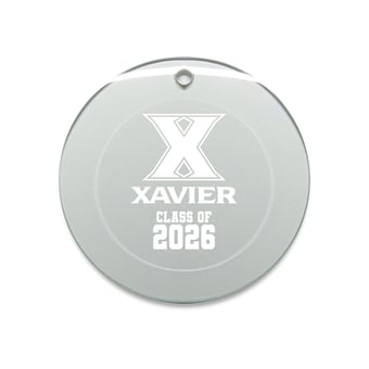 Jardine Xavier Musketeers 3.25" Class of 2026 Round Glass Ornament
