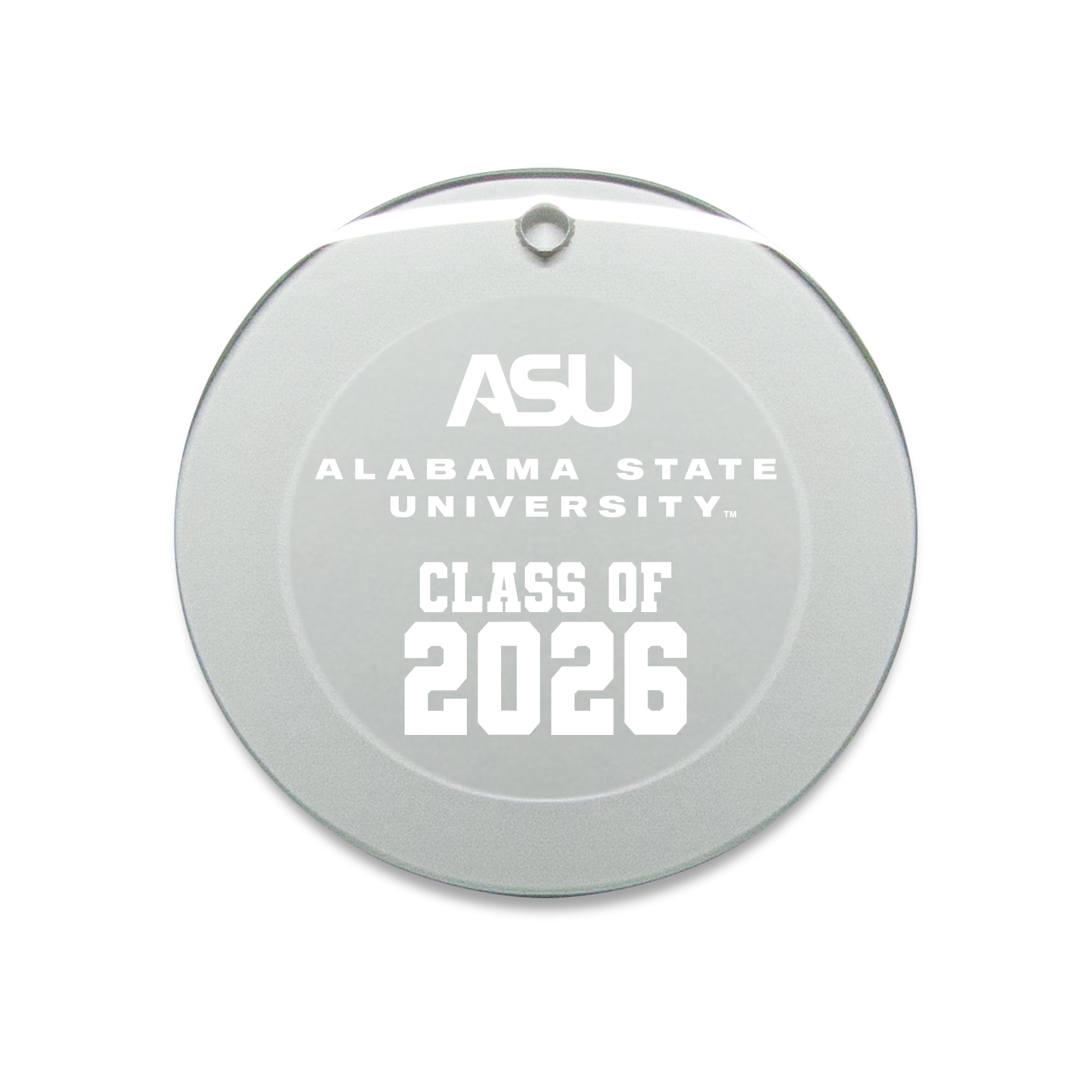 Jardine Alabama State Hornets 3.25" Class of 2026 Round Glass Ornament
