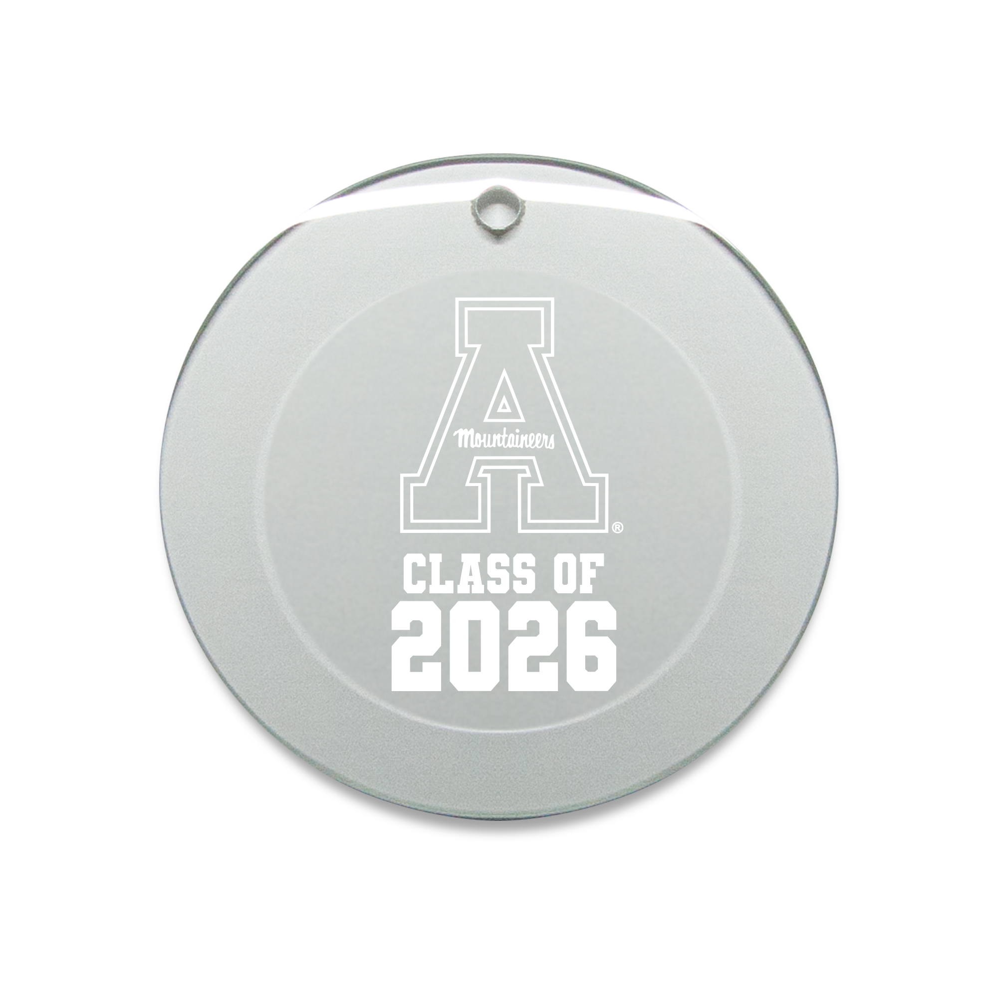 Jardine Appalachian State Mountaineers 3.25″ Class of 2026 Round Glass Ornament Jardine Appalachian State Mountaineers 3.25″ Class of 2026 Round Glass Ornament