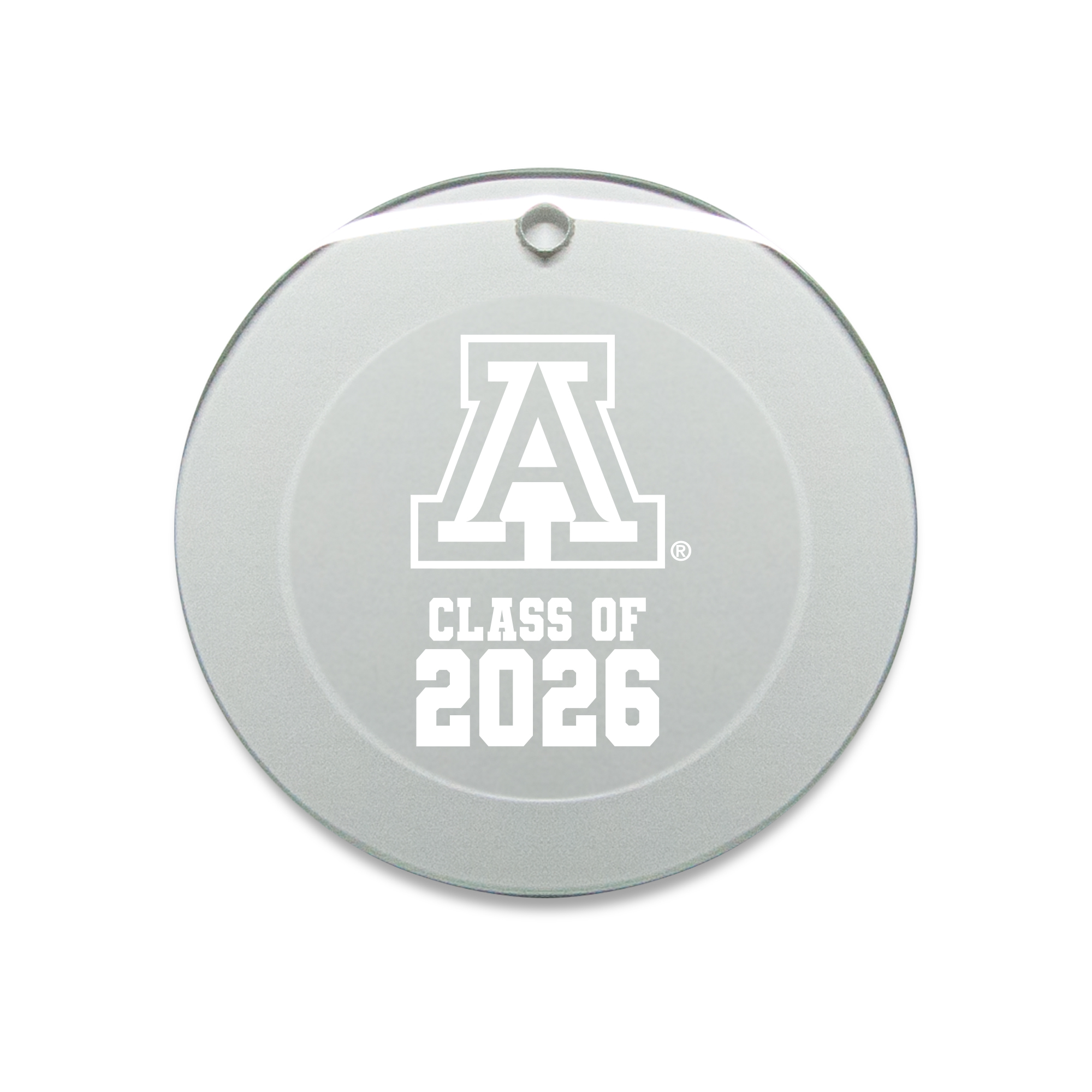 Jardine Arizona Wildcats 3.25" Class of 2026 Round Glass Ornament