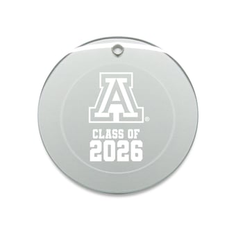 Jardine Arizona Wildcats 3.25" Class of 2026 Round Glass Ornament