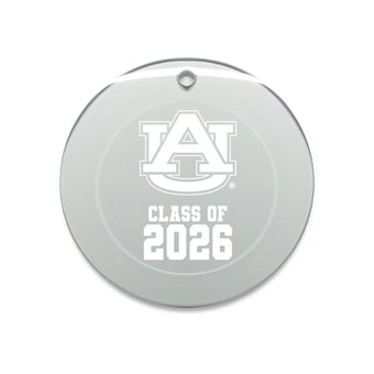 Jardine Auburn Tigers 3.25" Class of 2026 Round Glass Ornament