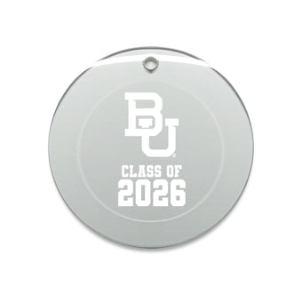 Jardine Baylor Bears 3.25" Class of 2026 Round Glass Ornament