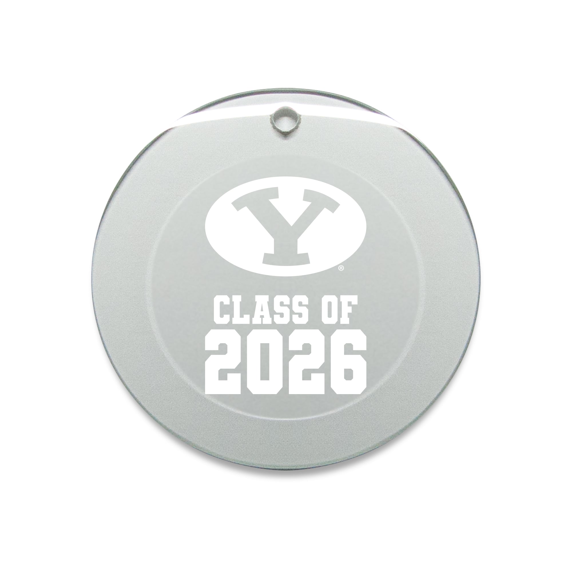 Jardine BYU Cougars 3.25" Class of 2026 Round Glass Ornament