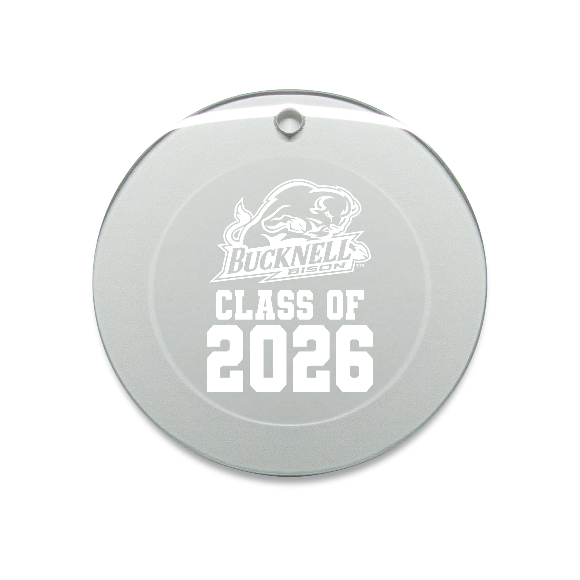Jardine Bucknell Bison 3.25" Class of 2026 Round Glass Ornament
