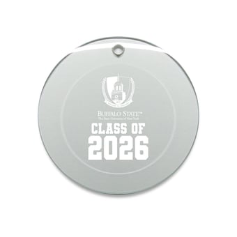 Jardine Buffalo State Bengals 3.25" Class of 2026 Round Glass Ornament