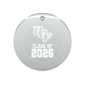 Jardine UCF Knights 3.25" Class of 2026 Round Glass Ornament